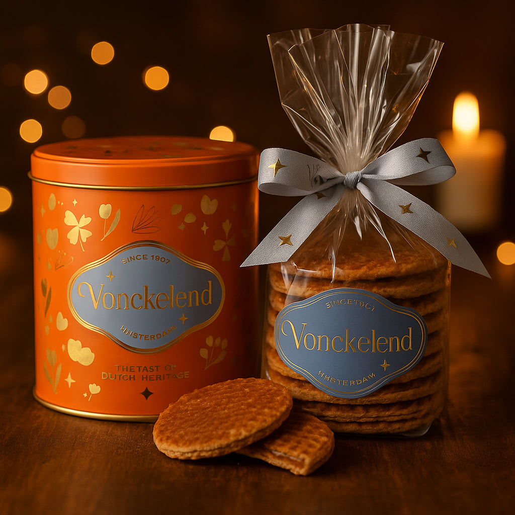 Vonckelend Stroopwafel Music Tin (Dutch Caramel Waffles tin)