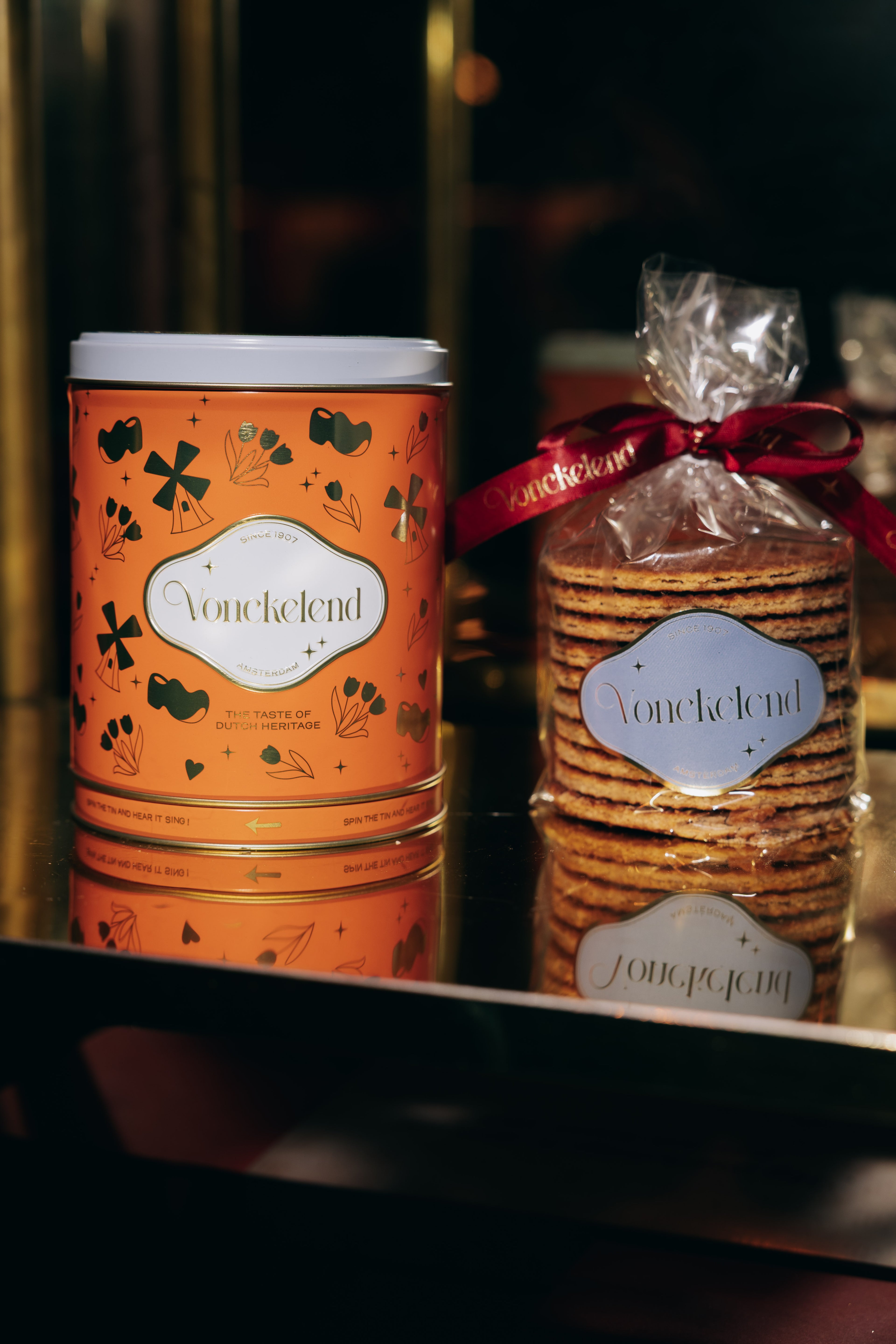 Vonckelend Stroopwafel Music Tin (Dutch Caramel Waffles tin)