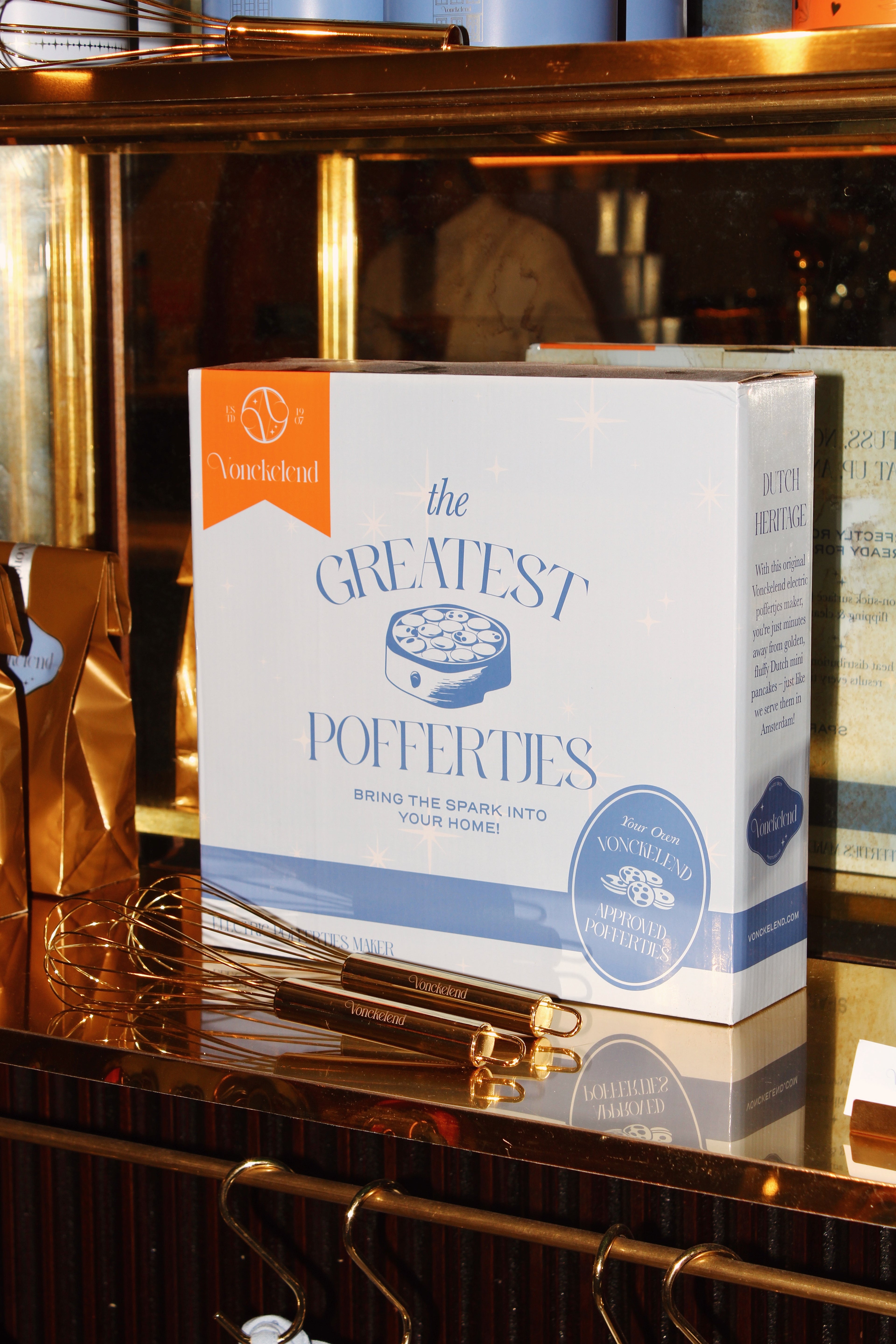 Vonckelend Electric Poffertjes Maker (mini pancakes)