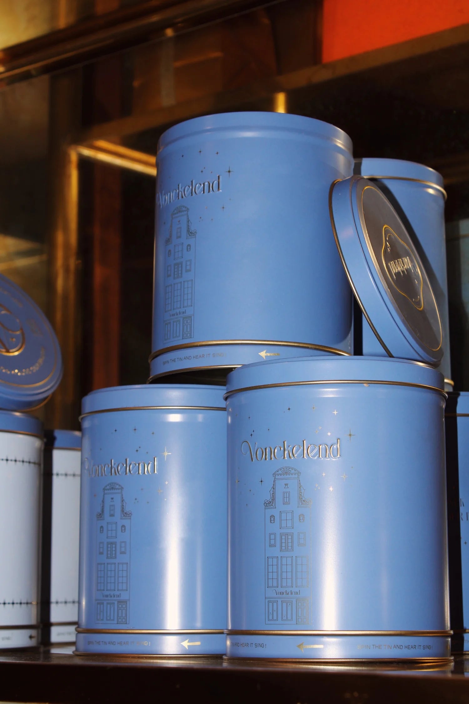 Vonckelend Stroopwafel Music Tin (Dutch Caramel Waffles tin)